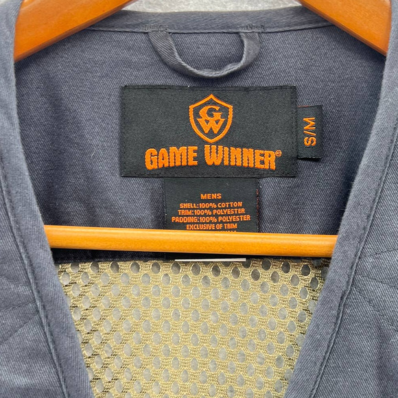 GAME WINNER Vintage Hunting Outdoor Fishing Vest-Mesh-Pockets-Men Small/Medium - Picture 2 of 8